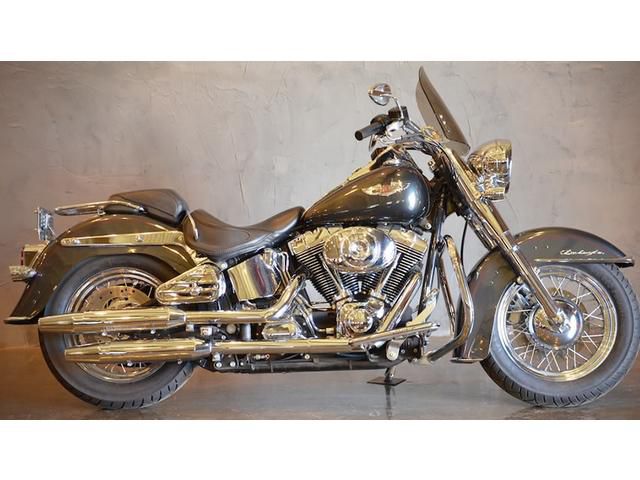 2005 harley davidson softail deluxe flstni chrome front