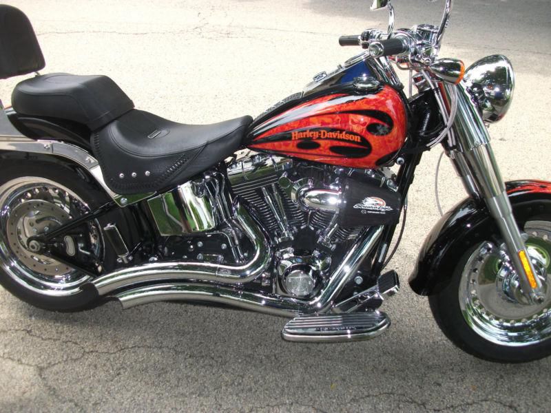 2010 harley davidson softail flstf fatboy custom paint set low miles