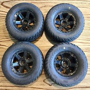 Set Of 4 ProLine 2.8 Street Fighter Tires Mounted On Desperado Wheels #1181, US $110, image 2