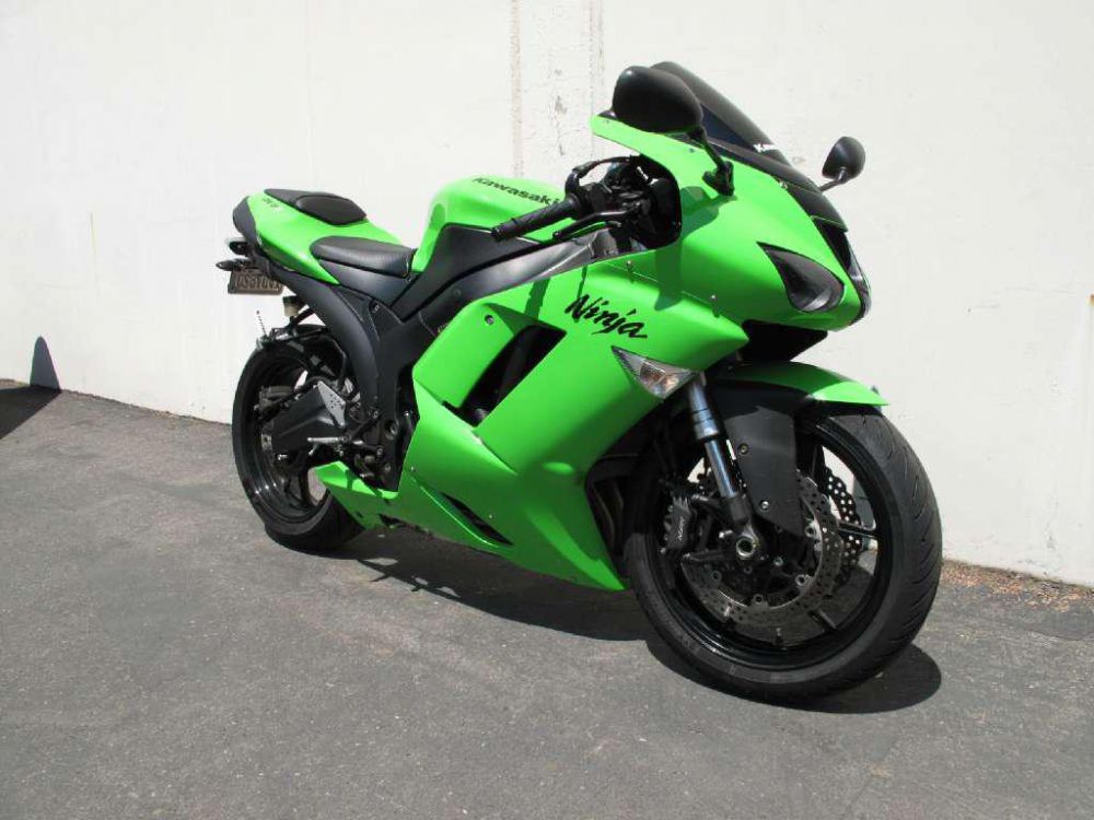 2007 kawasaki ninja zx-6r  sportbike 