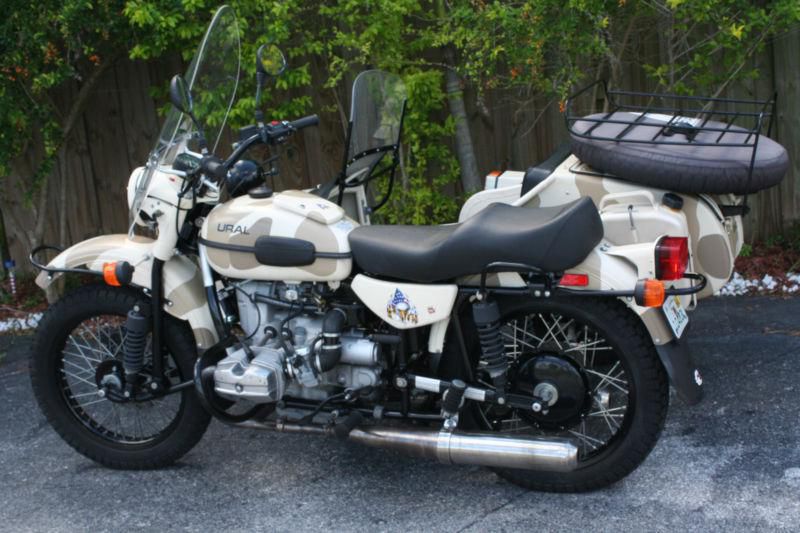 2011 URal Gear-Up 2wd, sidecar, Gobi Deset Camo 5064 miles, reverse.