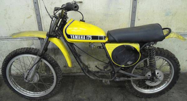 vintage 1974 Yamaha MX175 motorcycle