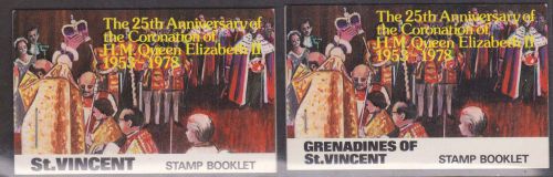 St. vincent &amp; st. vincent grenadines - 1978 coronation complete booklets