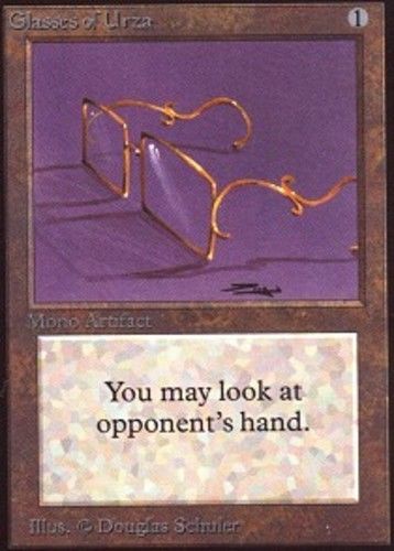 Glasses of Urza x1 MTG Magic Beta Heavy Play, English