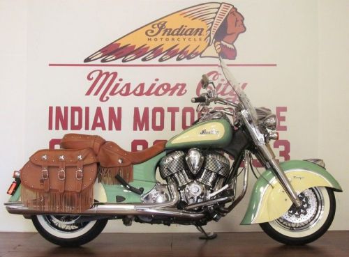 2015 Indian Chief Vintage Willow Green/Ivory Cream