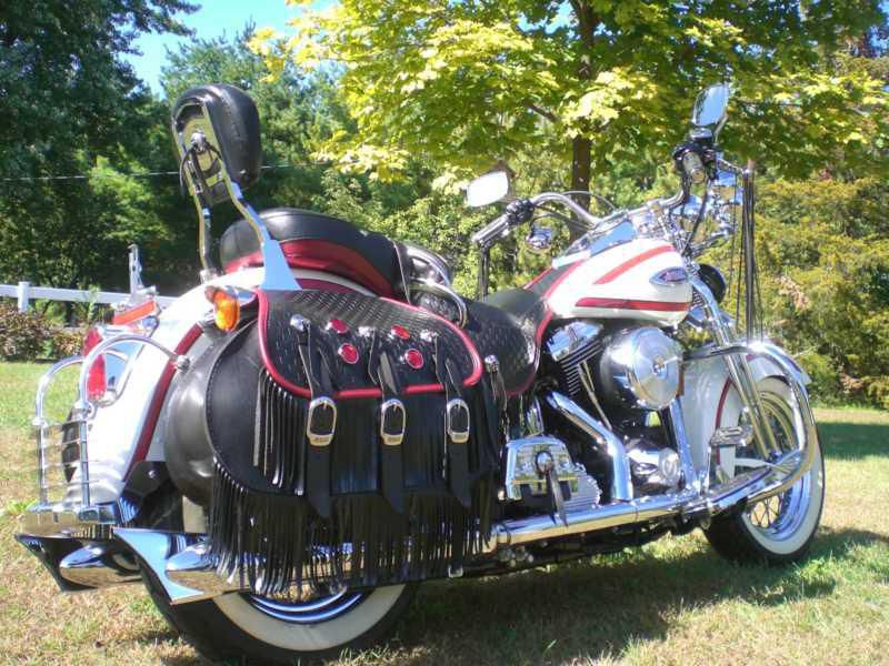 Harley Davidson Heritage Springer Softail FLSTS Carbureted Evolution Ol' Boy Red