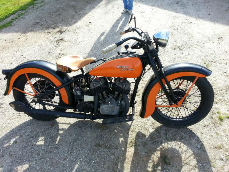 Vintage collector 1934 vl harley davidson 74 cube