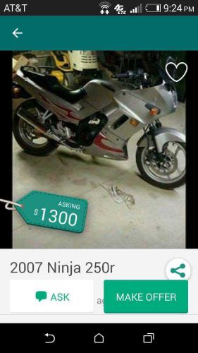 2007 Kawasaki Ninja, US $1,050.00, image 2