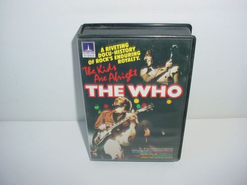 The Who The Kids Are Alright BETA Video Tape Music Concert BETAMAX