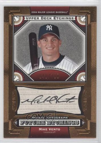 2004 upper deck etchings #139 mike vento /700 new york yankees baseball card 1m2