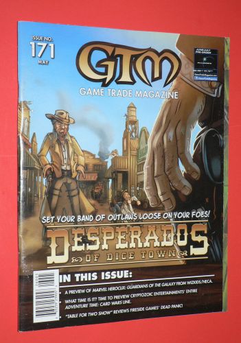 Game trade magazine may 2014 gtm #171 desperados of dice town adventure time