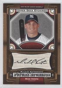 2004 upper deck etchings #139 mike vento /700 new york yankees baseball card 1k5