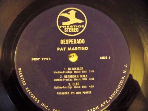 PAT MARTINO Desperado LP Orig avant jazz guitar Prestige 1970 Fender Rhodes VG+, US $130, image 6